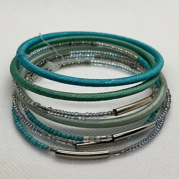 Turquoise Color Bangles - Picture 1 of 3
